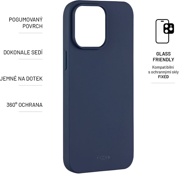 Handyhülle FIXED Story Cover für Apple iPhone 14 Pro Max - blau ...