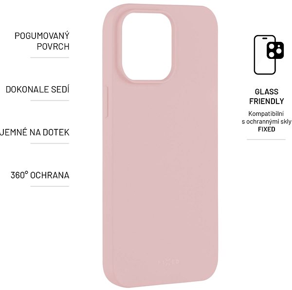 Handyhülle FIXED Story Cover für Apple iPhone 14 Pro Max - rosa ...