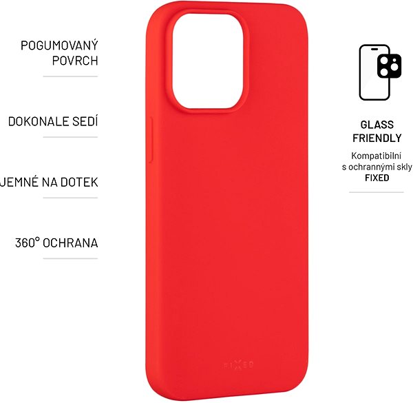 Handyhülle FIXED Story Cover für Apple iPhone 14 Pro Max - rot ...