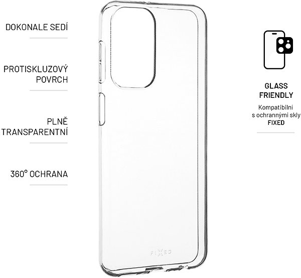 Handyhülle FIXED Cover für Samsung Galaxy A23 - transparent ...