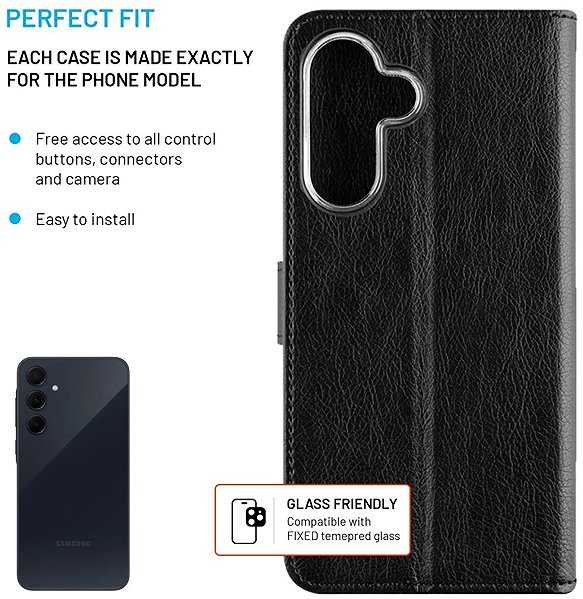 Mobiltelefon tok FIXED Opus Samsung Galaxy A26 5G fekete tok ...