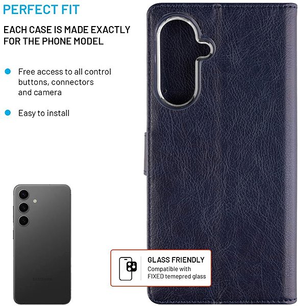 Handyhülle FIXED Opus für Samsung Galaxy A26 5G blau ...