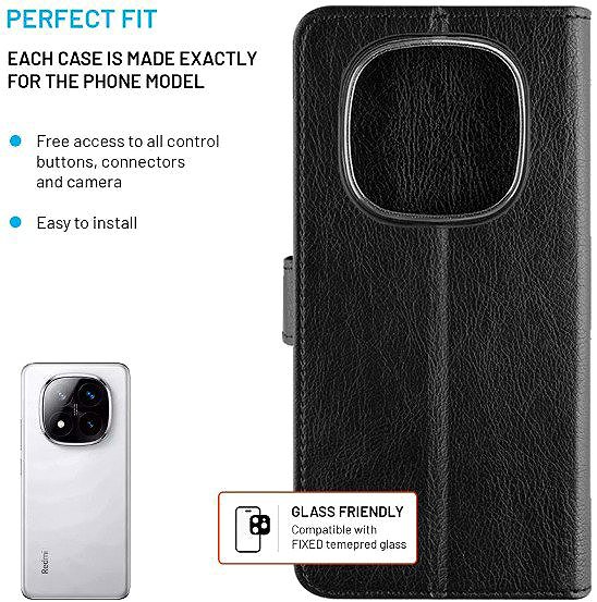 Softcase-Handyhülle FIXED Opus für Xiaomi Redmi Note 14 Pro+ 5G schwarz ...