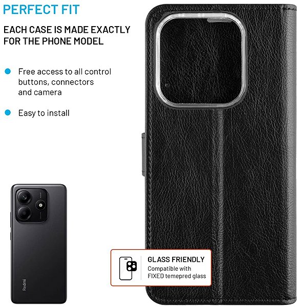 Pouzdro na mobil FIXED Opus pro Xiaomi Redmi Note 14 5G černé ...
