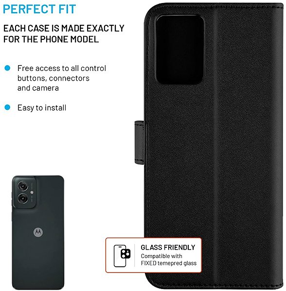 Mobiltelefon tok FIXED Opus Motorola Moto G55 5G fekete tok ...