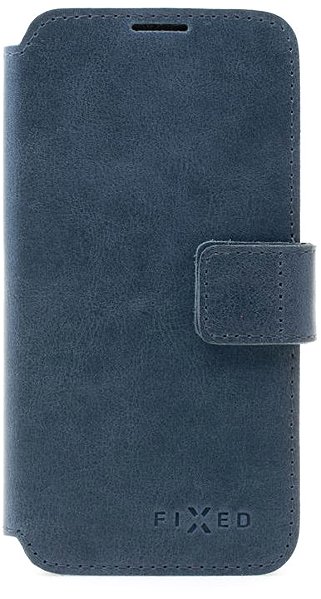 Softcase-Handyhülle FIXED ProFit aus echtem Rindsleder für Apple iPhone 17e/16e blau ...