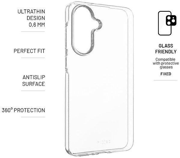 Handyhülle FIXED Story Slim für Samsung Galaxy A56 5G 06 mm klar ...