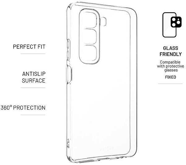 Telefon tok FIXED Story Infinix Hot 50 4G átlátszó tok ...
