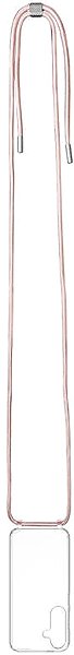 Handyhülle FIXED Pure Neck mit rosa Lanyard für Samsung Galaxy S25+ ...