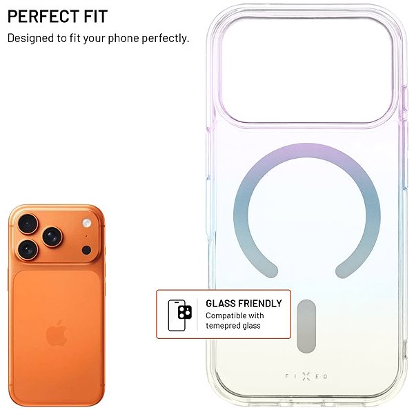Handyhülle FIXED MagRainbow mit MagSafe Unterstützung für Apple iPhone 17 Pro/18 Pro rainbow ...