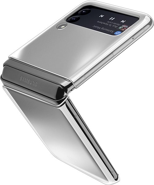 Kryt na mobil Cellularline Clear Case na Samsung Galaxy Z Flip4 číry ...