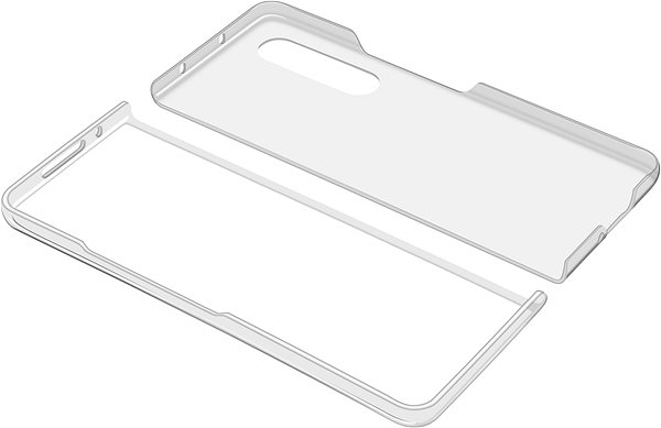 Kryt na mobil Cellularline Clear Case na Samsung Galaxy Z Fold4 číry ...