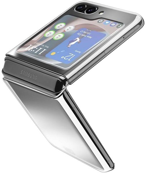 Handyhülle Cellularline Clear Duo für Samsung Galaxy Z Flip5 transparent ...