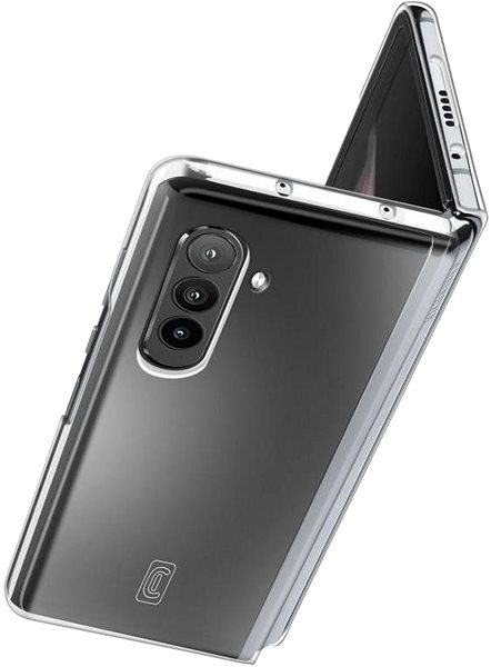 Telefon tok Cellularline Clear Duo Samsung Galaxy Z Fold5 átlátszó tok ...