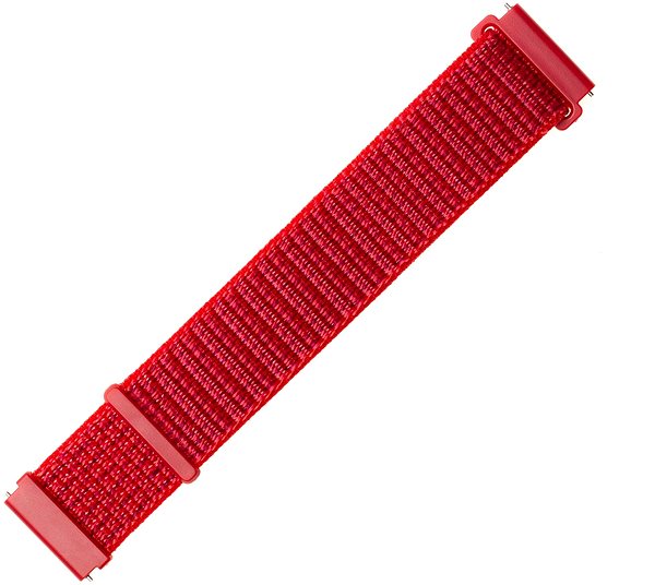 Remienok na hodinky FIXED Nylon Strap Universal so šírkou 20 mm červený ...