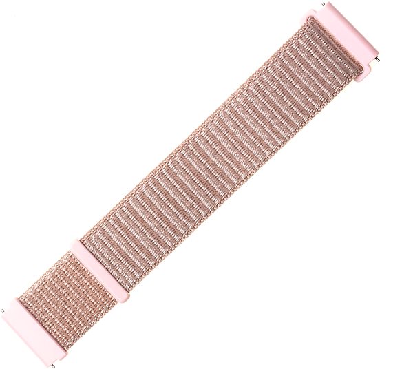 Remienok na hodinky FIXED Nylon Strap Universal so šírkou 20 mm ružovo zlatý ...