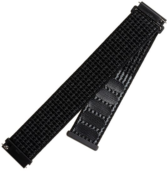 Szíj FIXED Nylon Strap Universal 22 mm fényvisszaverő - fekete ...