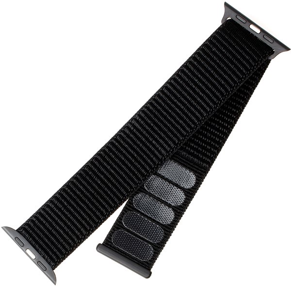 Armband FIXED Nylon Strap für Apple Watch 42/44/45/Ultra 49mm - schwarz ...