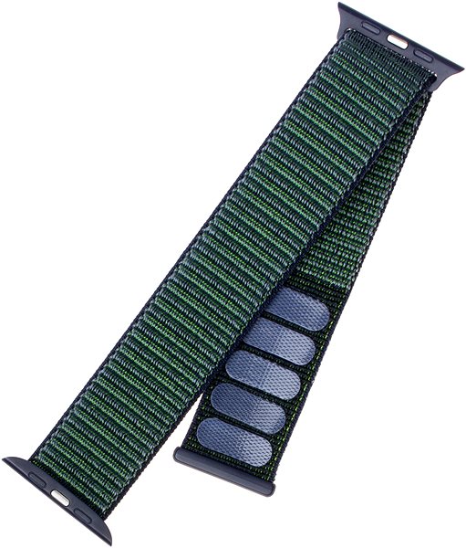 Řemínek FIXED Nylon Strap pro Apple Watch 42/44/45/Ultra 49mm temně modrý ...