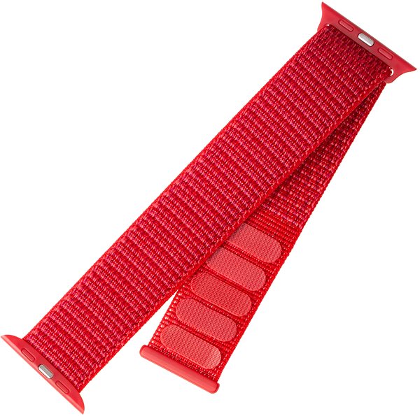 Řemínek FIXED Nylon Strap pro Apple Watch 42/44/45/Ultra 49mm červený ...