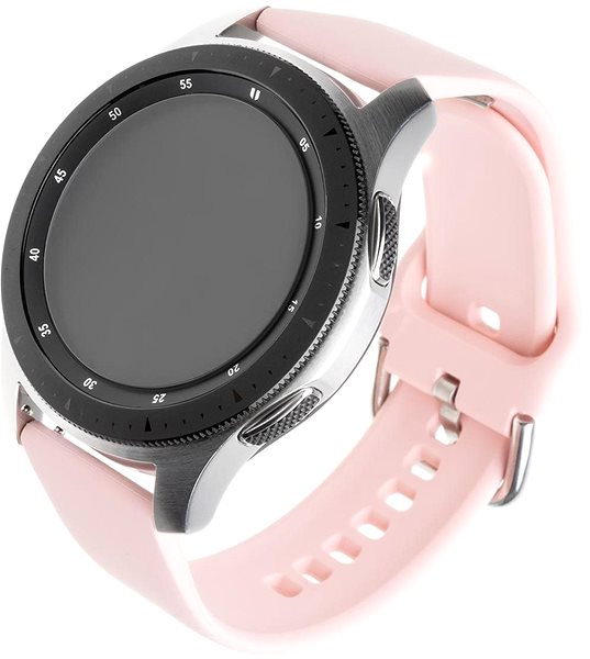 Remienok na hodinky FIXED Silicone Strap Universal pre smartwatch so šírkou 20 mm ružový ...