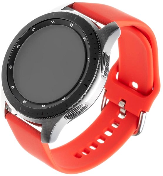 Remienok na hodinky FIXED Silicone Strap Universal pre smartwatch so šírkou 20 mm červený ...