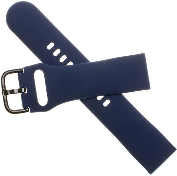 Remienok na hodinky FIXED Silicone Strap Universal pre smartwatch so šírkou 22 mm modrý ...