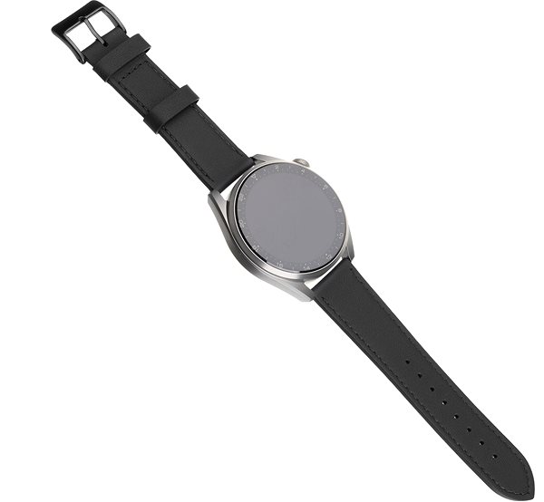 Remienok na hodinky FIXED Leather Strap so šírkou 20 mm čierny ...