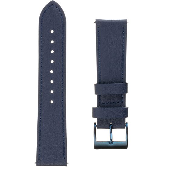 Remienok na hodinky FIXED Leather Strap so šírkou 20 mm modrý ...