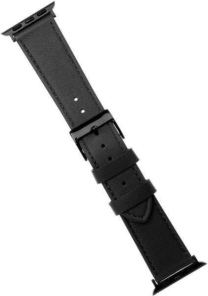 Remienok na hodinky FIXED Leather Strap na Apple Watch 38/40/41mm čierny ...