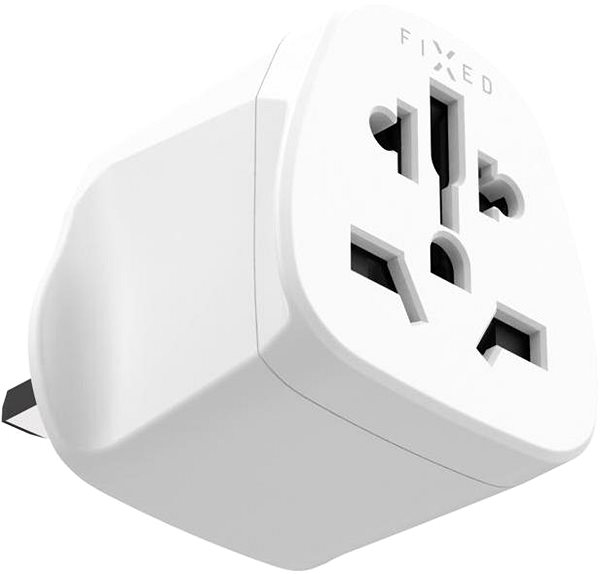 Reiseadapter FIXED UK Adapter für den Anschluss von UK US AUS Ladegeräten an UK Steckdosen weiß ...