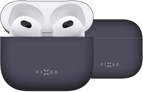 Fülhallgató tok FIXED Silky Apple Airpods 3 kék Jellemzők/technológia