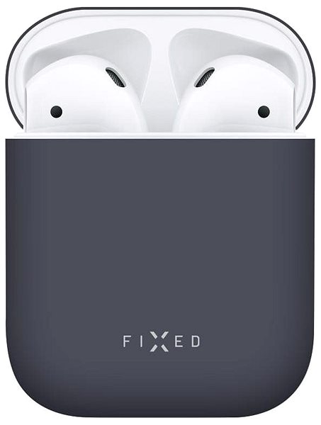 Kopfhörer-Hülle FIXED Silky für Apple Airpods - blau Mermale/Technologie