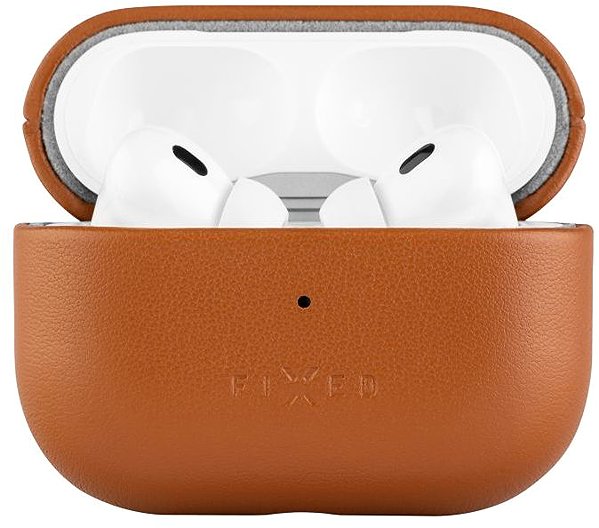 Headphone Case FIXED PodsLeather for Apple AirPods 4 brown ...