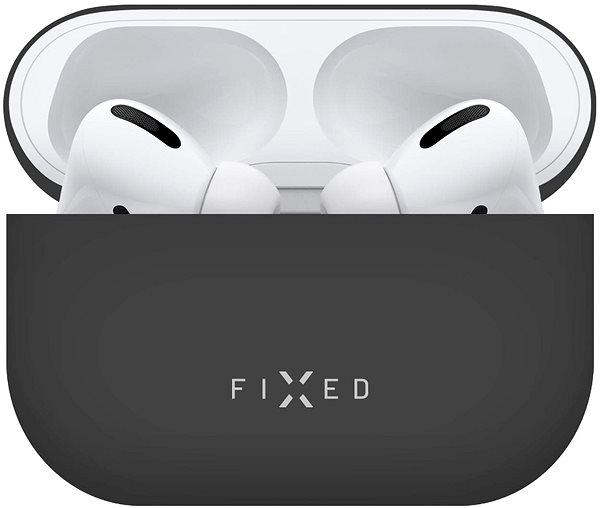 Fülhallgató tok FIXED Silky Apple Airpods Pro fekete tok Jellemzők/technológia