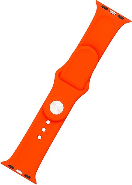 Szíj FIXED Silicone Strap SET 42/44/45/Ultra 49mm-es Apple Watch-hoz - barack színű ...