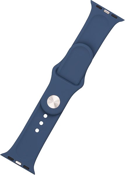 Remienok na hodinky FIXED Silicone Strap SET pre Apple Watch 42/44/45/Ultra 49mm kovovo modrý ...