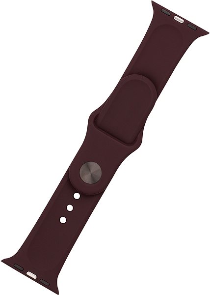 Szíj FIXED Silicone Strap SET Apple Watch 42/44/45/Ultra 49mm - kakaó színű ...