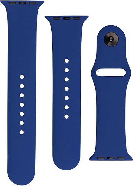Armband FIXED Silicone Strap SET für Apple Watch 42/44/45/Ultra 49mm - ozeanblau ...