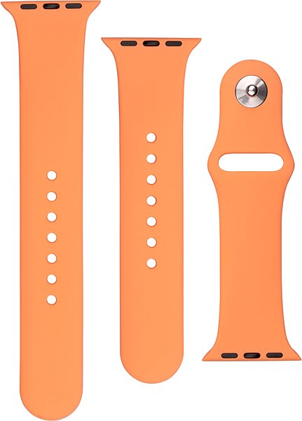 Armband FIXED Silicone Strap SET für Apple Watch 42/44/45/Ultra 49mm - orange ...