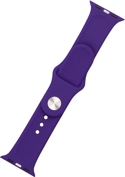 Remienok na hodinky FIXED Silicone Strap SET pre Apple Watch 38/40/41mm tmavo fialový ...
