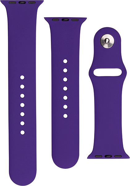 Armband FIXED Silicone Strap SET für Apple Watch 38/40/41mm - dunkel lila ...