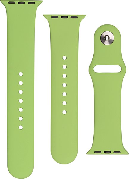 Remienok na hodinky FIXED Silicone Strap SET pre Apple Watch 38/40/41mm mentolový ...