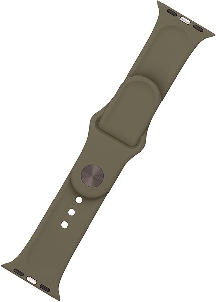 Remienok na hodinky FIXED Silicone Strap SET pre Apple Watch 38/40/41mm olivový ...