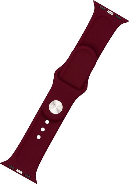 Remienok na hodinky FIXED Silicone Strap SET pre Apple Watch 38/40/41mm vínovo červený ...