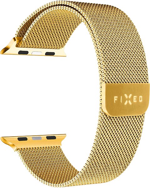 Řemínek FIXED Mesh Strap pro Apple Watch 42/44/45/Ultra 49mm zlatý ...