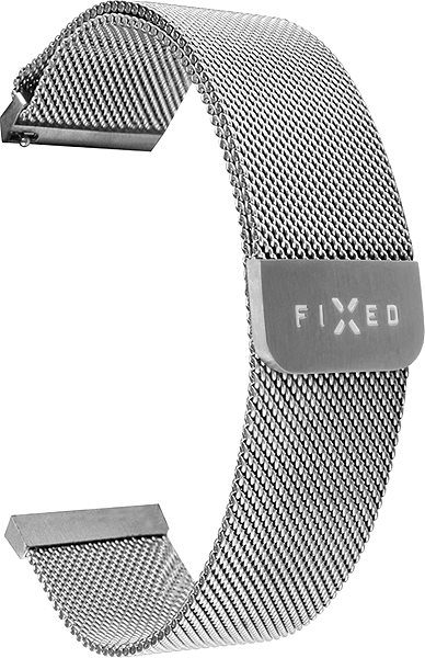 Remienok na hodinky FIXED Mesh Strap so šírkou 20 mm strieborný ...
