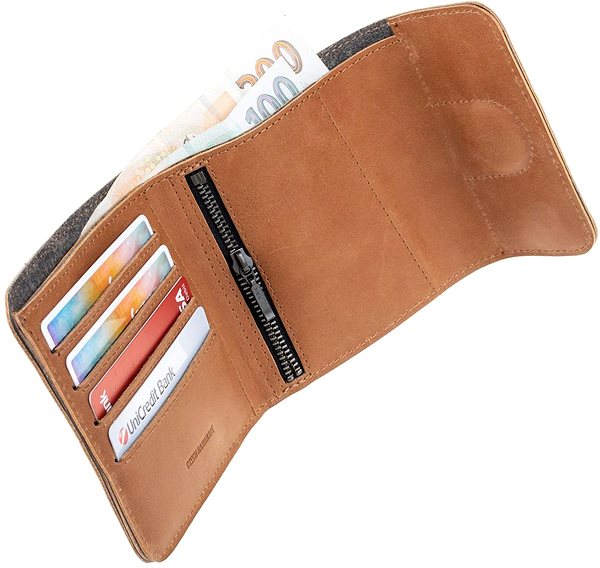 Peňaženka FIXED Classic Wallet for AirTag z pravej hovädzej kože hnedá ...