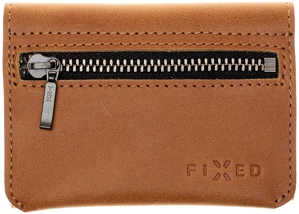 Portemonnaie FIXED Tripple Wallet für AirTag aus echtem Rindsleder - braun ...