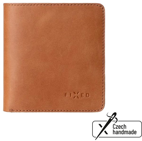 Pénztárca FIXED Classic pénztárca valódi marhabőrből barna színben ...